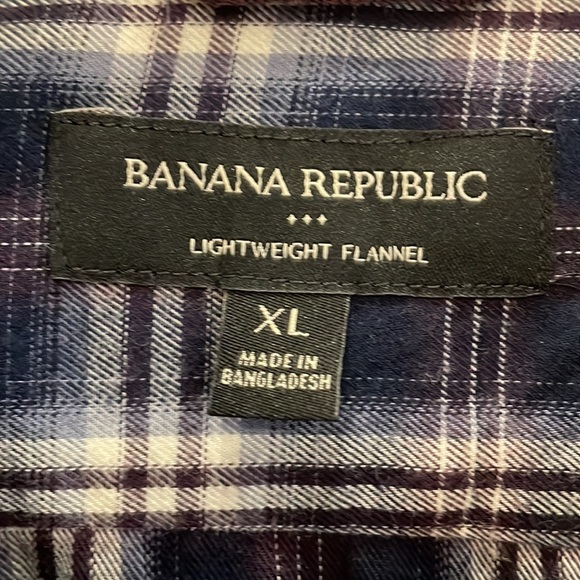Banana Republic Factory men’s lightweight flannel size XL - Picture 2 of 6